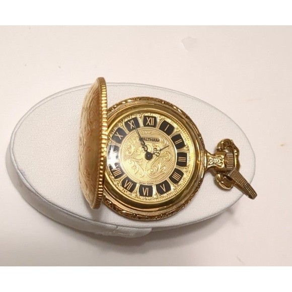 Vintage 1950s Waltham Pocket watch 17 Jewel Rare 12K Green Gold